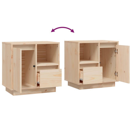 Sängbord 50x34x50 cm massiv furu