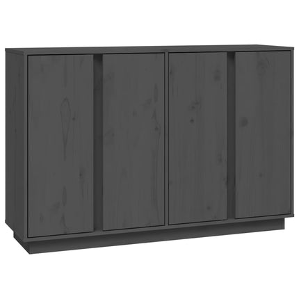 Skåp grå 120x35x80 cm massiv furu
