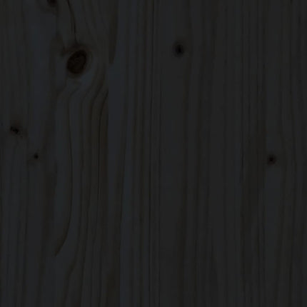 Soffbord svart 80x55x40,5 cm massiv furu