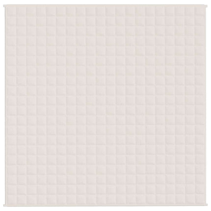 Tyngdtäcke gräddvit 200x200 cm 9 kg tyg