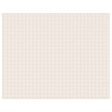 Tyngdtäcke gräddvit 235x290 cm 11 kg tyg