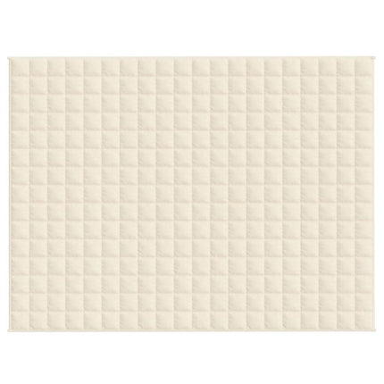 Tyngdtäcke gräddvit 150x200 cm 7 kg tyg