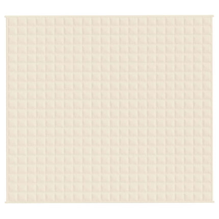 Tyngdtäcke gräddvit 200x225 cm 9 kg tyg