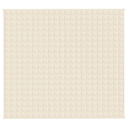 Tyngdtäcke gräddvit 200x225 cm 13 kg tyg
