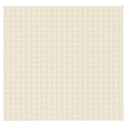Tyngdtäcke gräddvit 220x235 cm 11 kg tyg