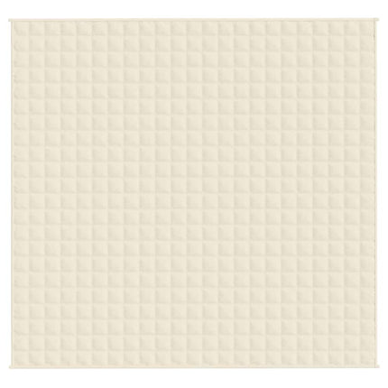 Tyngdtäcke gräddvit 220x235 cm 15 kg tyg