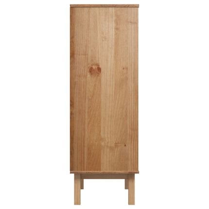 Skänk OTTA brun&vit 85x43x125 cm massiv furu
