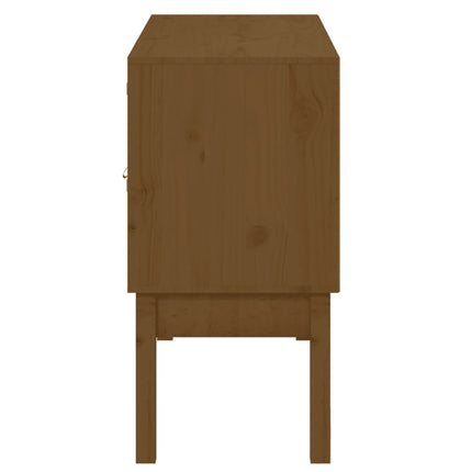 Skänk honungsbrun 110x40x78 cm massiv furu