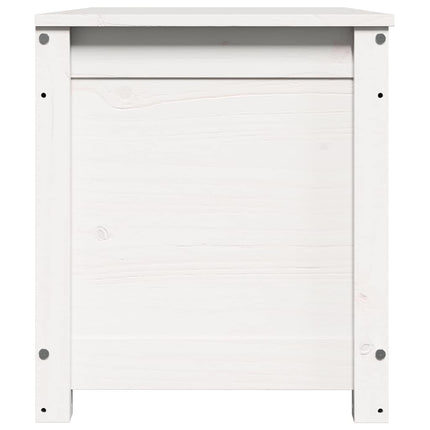 Förvaringslåda vit 80x40x45,5 cm massiv furu
