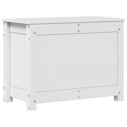 Förvaringslåda vit 60x32x45,5 cm massiv furu