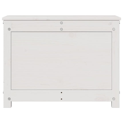 Förvaringslåda vit 60x32x45,5 cm massiv furu