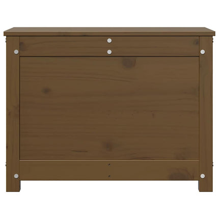 Förvaringslåda honungsbrun 60x32x45,5 cm massiv furu