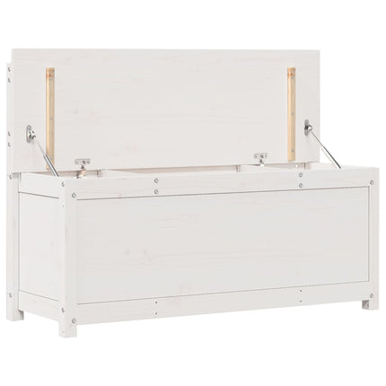 Bänk vit 110x41x76,5 cm massiv furu