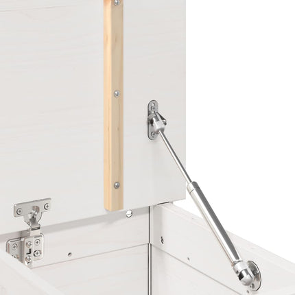 Bänk vit 110x41x76,5 cm massiv furu