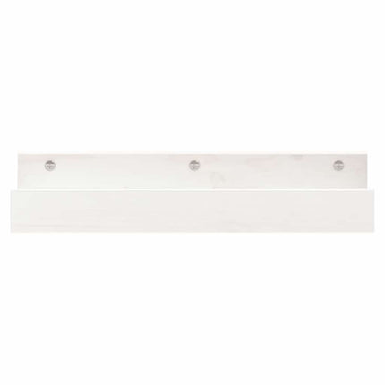 Väggskåp 2 st vit 50x12x9 cm massiv furu
