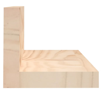 Väggskåp 2 st 50x11x9 cm massiv furu