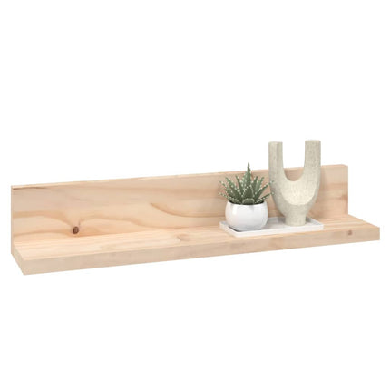 Väggskåp 2 st 50x11x9 cm massiv furu
