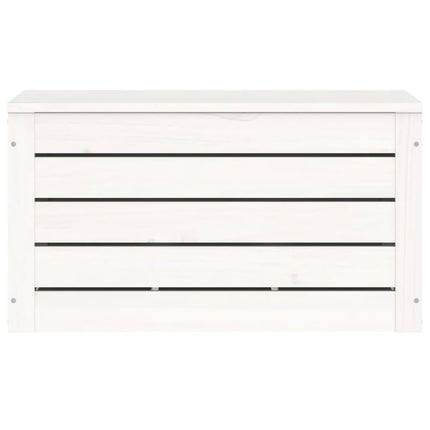 Förvaringslåda vit 59,5x36,5x33 cm massiv furu