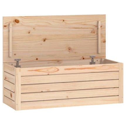 Förvaringslåda 89x36,5x33 cm massiv furu