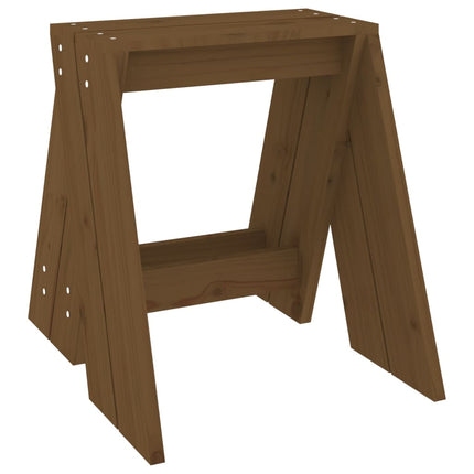 Pallar 2 st honungsbrun 40x40x45 cm massiv furu