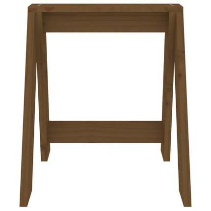Pallar 2 st honungsbrun 40x40x45 cm massiv furu