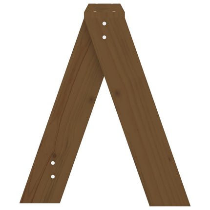Pallar 2 st honungsbrun 40x40x45 cm massiv furu