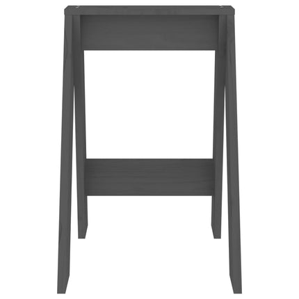 Pallar 2 st grå 40x40x60 cm massiv furu