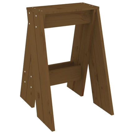 Pallar 2 st honungsbrun 40x40x60 cm massiv furu