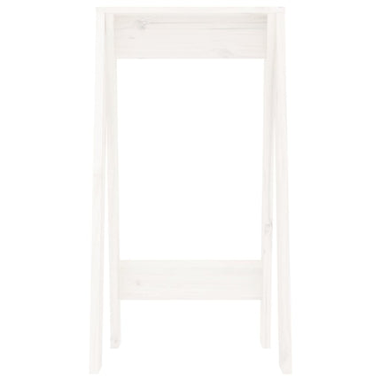 Pallar 2 st vit 40x40x75 cm massiv furu