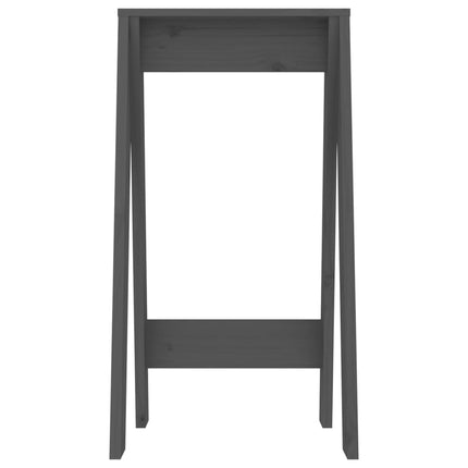 Pallar 2 st grå 40x40x75 cm massiv furu