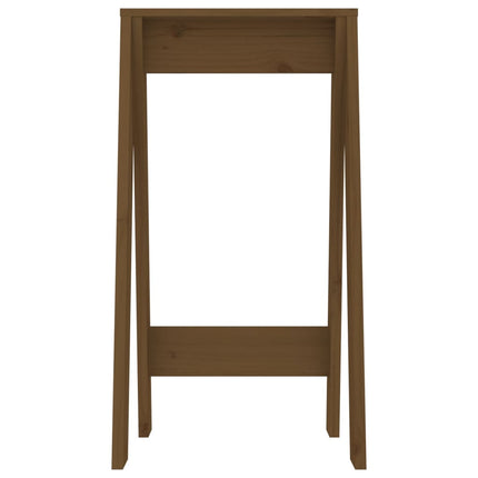 Pallar 2 st honungsbrun 40x40x75 cm massiv furu