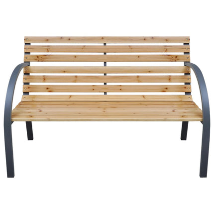 Trädgårdsbänk 112 cm massivt granträ