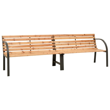 Dubbelbänk 225 cm massivt granträ