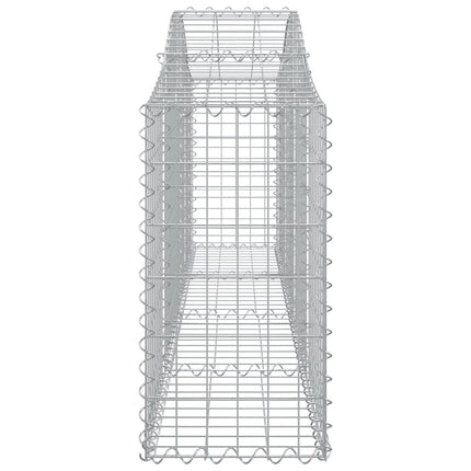 Gabion bågformad 200x30x60/80 cm galvaniserat järn