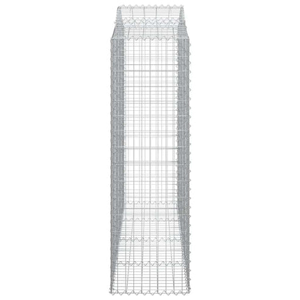 Gabion bågformad 200x50x160/180 cm galvaniserat järn