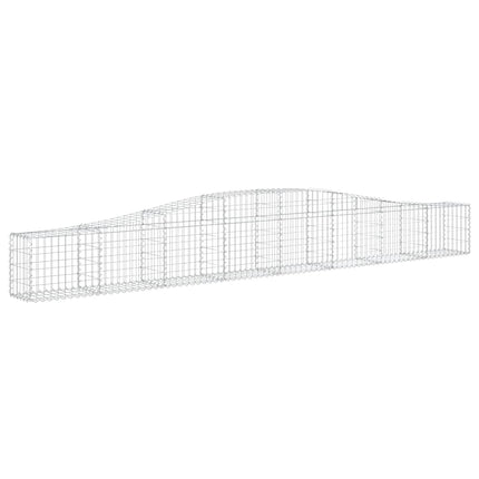 Gabion bågformad 400x30x40/60 cm galvaniserat järn