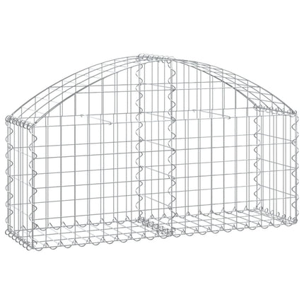 Gabion bågformad 100x30x40/60 cm galvaniserat järn