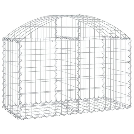 Gabion bågformad 100x50x60/80 cm galvaniserat järn