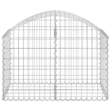 Gabion bågformad 100x50x60/80 cm galvaniserat järn