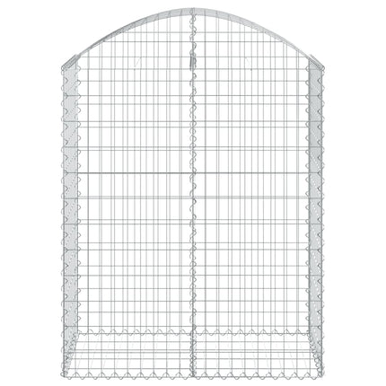 Gabion bågformad 100x50x120/140 cm galvaniserat järn