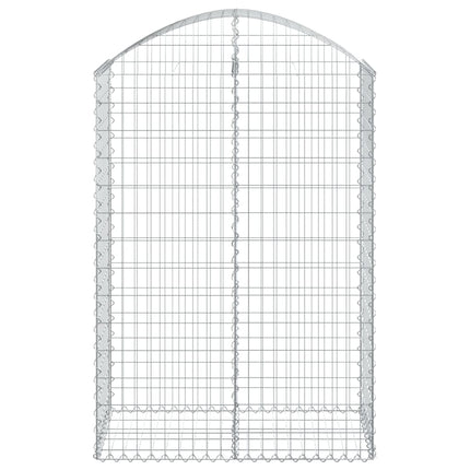 Gabion bågformad 100x50x140/160 cm galvaniserat järn
