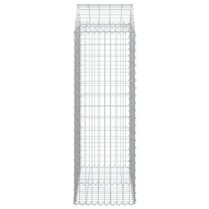Gabion bågformad 100x50x140/160 cm galvaniserat järn