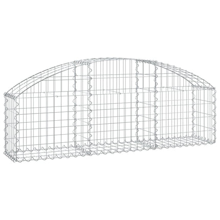 Gabion bågformad 150x30x40/60 cm galvaniserat järn