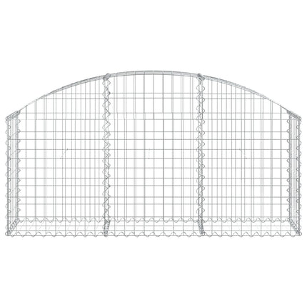 Gabion bågformad 150x30x60/80 cm galvaniserat järn