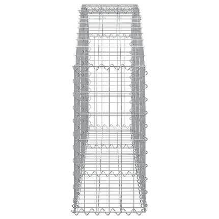 Gabion bågformad 150x30x60/80 cm galvaniserat järn