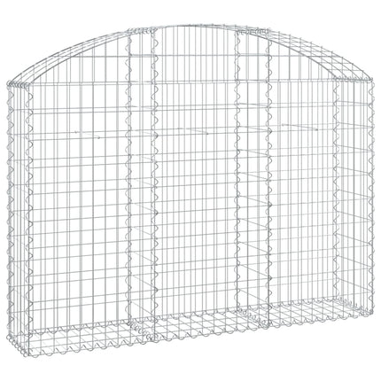 Gabion bågformad 150x30x100/120 cm galvaniserat järn