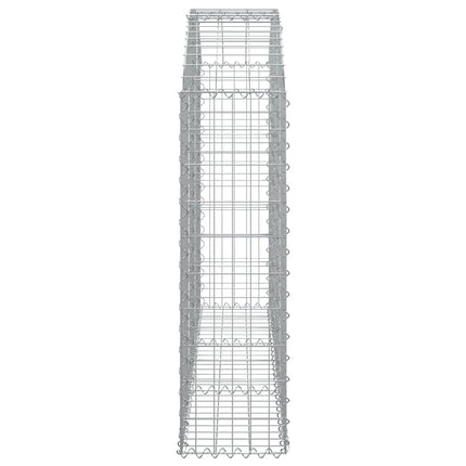Gabion bågformad 150x30x100/120 cm galvaniserat järn