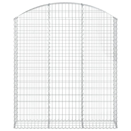 Gabion bågformad 150x30x160/180 cm galvaniserat järn