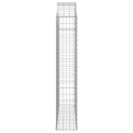 Gabion bågformad 150x30x160/180 cm galvaniserat järn