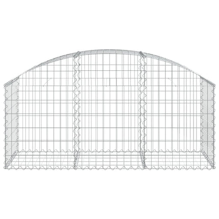 Gabion bågformad 150x50x60/80 cm galvaniserat järn